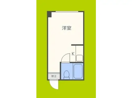 ラパンジール京町堀(ワンルーム/4階)の間取り写真