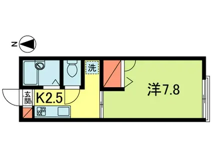 サニーコート荻窪(1K/1階)の間取り写真