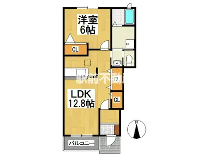 昴参番館(1LDK/1階)の間取り写真