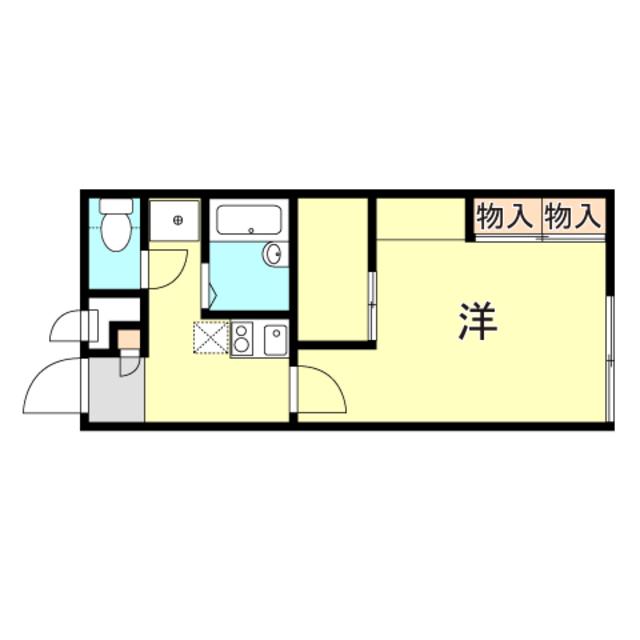 レオパレスアンフィールド(1K/2階)の間取り写真
