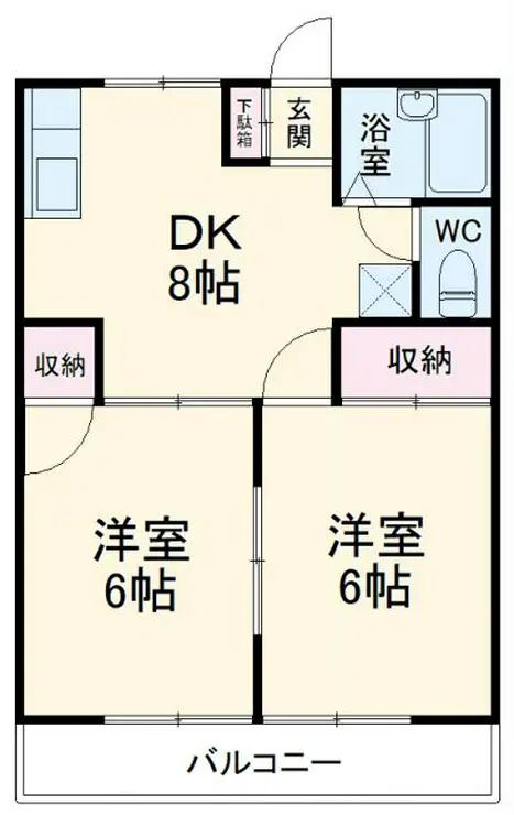 メゾン富士塚 2階階 間取り