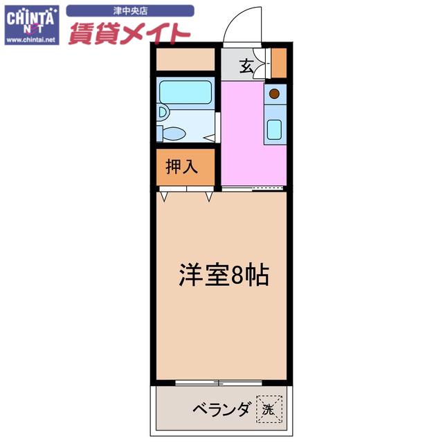サンロイヤル東丸之内(1K/2階)の間取り写真