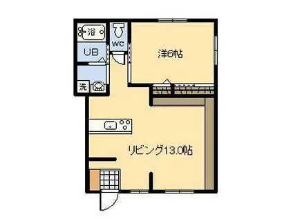 アヴァンティ吉村(1LDK/1階)の間取り写真