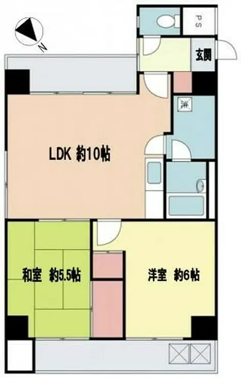 大貫ビル 6階階 間取り