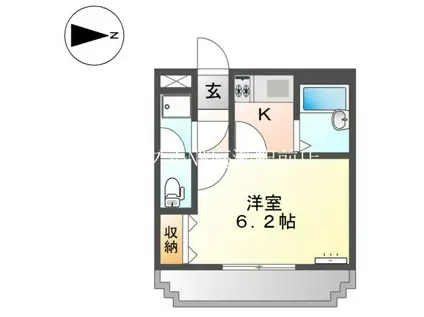 グランチェスタ(1K/1階)の間取り写真
