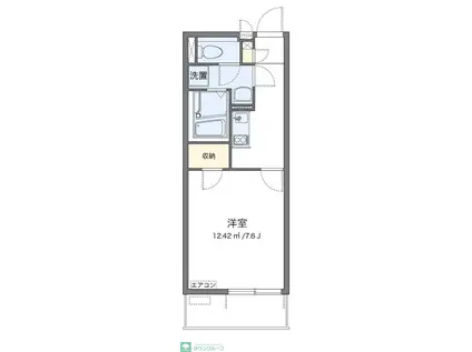 レオネクストヴィオラ(1K/3階)の間取り写真