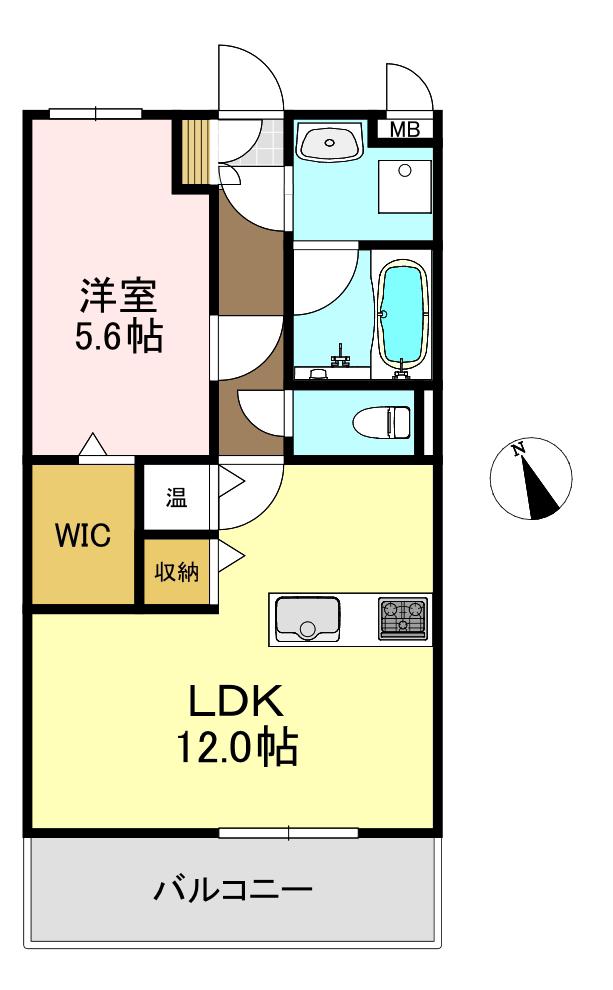 STORYマンション横宮(1LDK/3階)の間取り写真