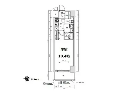 S-RESIDENCE岐阜駅(1K/8階)の間取り写真