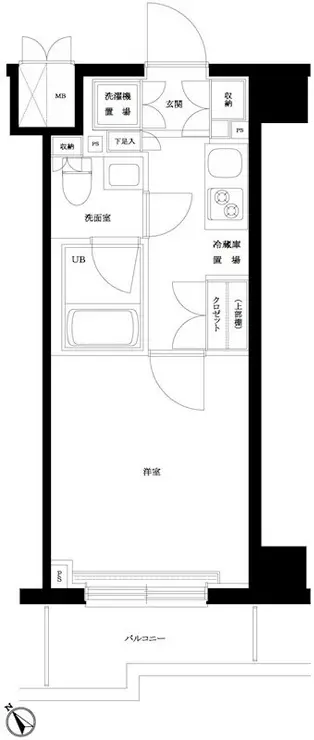 ルーブル川崎都町弐番館 7階階 間取り