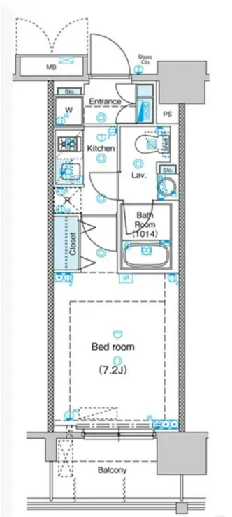 CASSIA錦糸町 8階階 間取り
