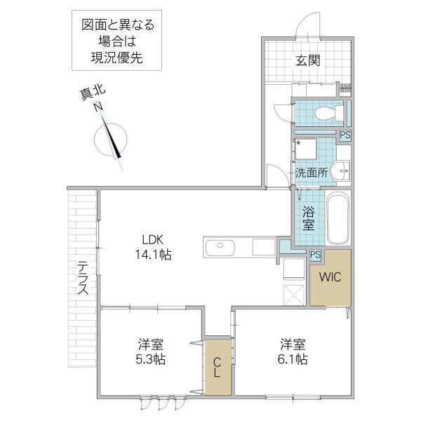 DS LIEN D D号地(2LDK/1階)の間取り写真