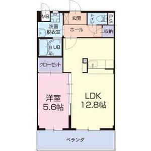 サンフラワー諏訪(1LDK/2階)の間取り写真
