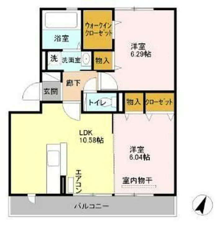 ラグランメール 1階階 間取り