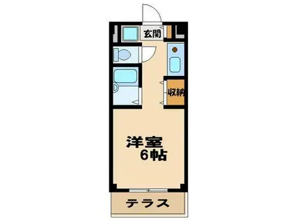 日興狛江マンション2(ワンルーム/1階)の間取り写真