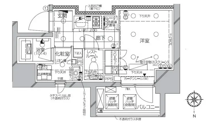 ピアース武蔵小杉EAST 7階階 間取り