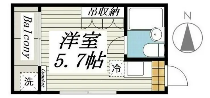 メゾン・ド・富士見町 3階階 間取り