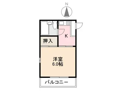 コート紙町VII(1K/3階)の間取り写真