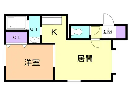 シーステージ(1LDK/2階)の間取り写真
