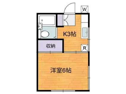 プチメゾン狛江(1K/2階)の間取り写真