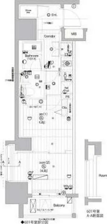 PREMIUM CUBE 亀戸 9階階 間取り