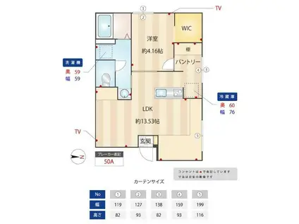 ELYSION新中野(1LDK/B1階)の間取り写真