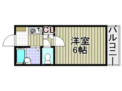 レンパレスパルコ(1K/2階)の間取り写真