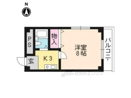 レ・タン・ドゥ・ラ・メールCKVI(1K/5階)の間取り写真