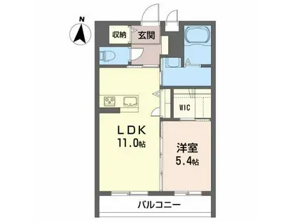 サーフストン(1LDK/3階)の間取り写真