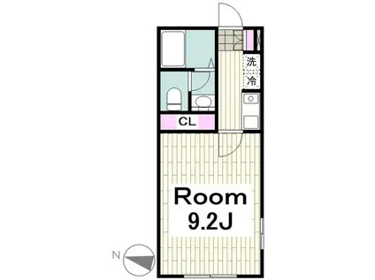 メゾンタイセイ(1K/1階)の間取り写真