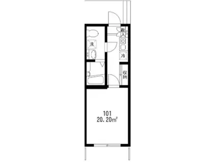 &N RESIDENCE(1K/1階)の間取り写真