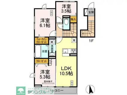 センチュリーハイムすみよし台 VI(3LDK/2階)の間取り写真