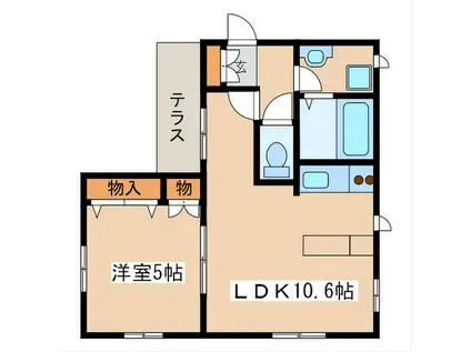 MAISON DE ORION(1LDK/1階)の間取り写真
