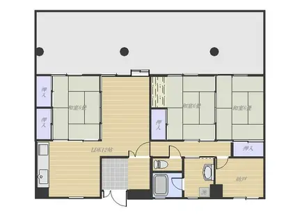 リバーレインアクア(3SLDK/3階)の間取り写真