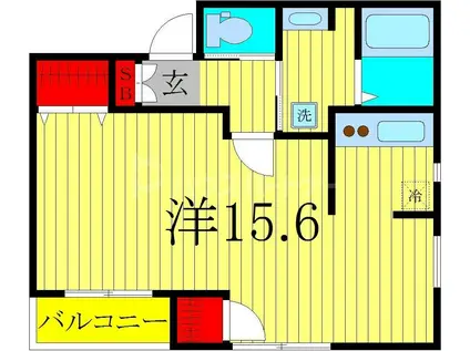 LOOP HORIKIRISHOBUEN(ワンルーム/2階)の間取り写真
