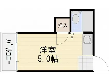 ロビンマンション(ワンルーム/3階)の間取り写真