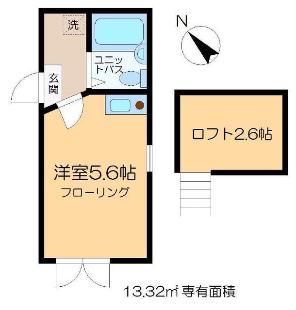 エルプレミア平井(ワンルーム/3階)の間取り写真