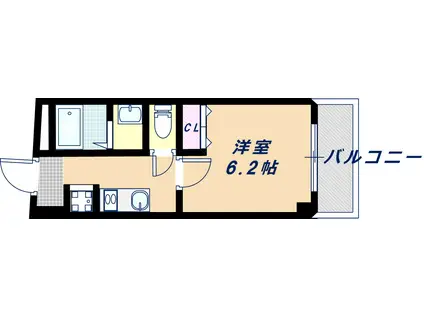 M.SMILE.KEI(1K/5階)の間取り写真