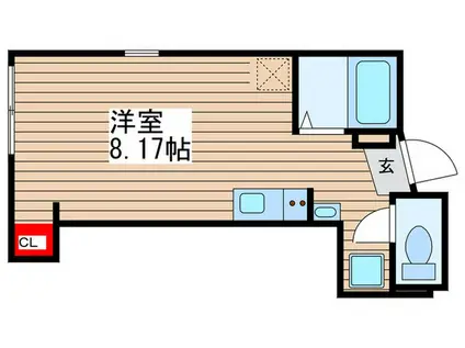 グランクオール八広(ワンルーム/2階)の間取り写真