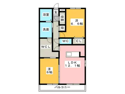 レアライズ清澄白河(1K/7階)の間取り写真