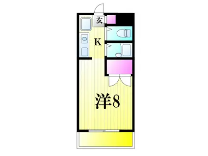 ラ・メゾン本八幡(ワンルーム/3階)の間取り写真