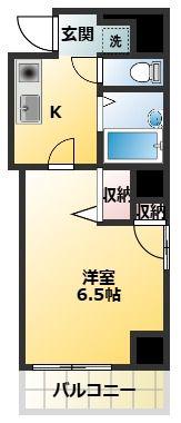 レイ・ローズビル(1K/2階)の間取り写真