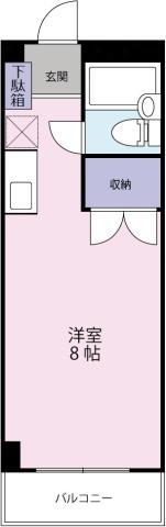 ロゼファスト佐古(ワンルーム/5階)の間取り写真