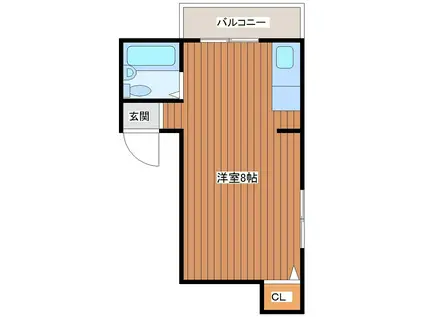 トリル日本橋(ワンルーム/2階)の間取り写真