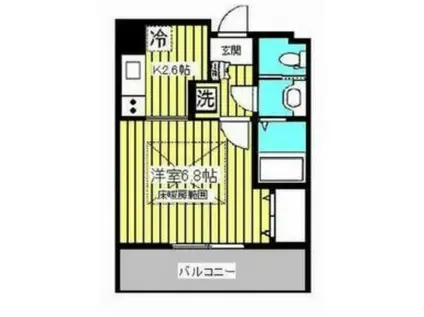 HF仙台レジデンスイースト(1K/1階)の間取り写真