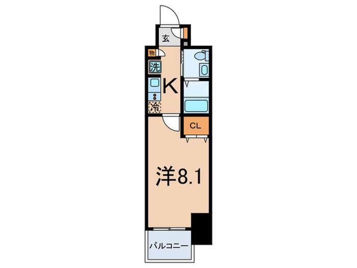 LIGHTHOUSE大塚(1K/5階)の間取り写真