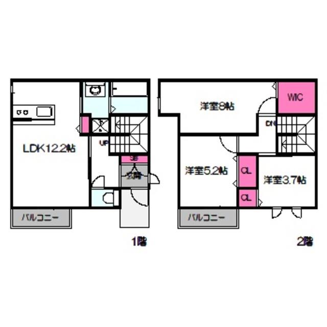 セジュールトキII(3LDK/1階)の間取り写真