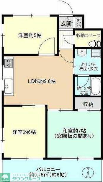 サンシャインフォーレスト(3LDK/2階)の間取り写真