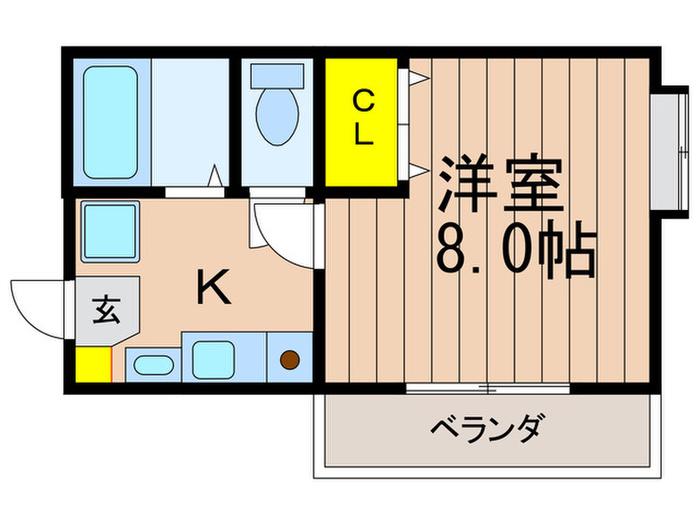 ビスタシオンSHIMADA(1K/3階)の間取り写真