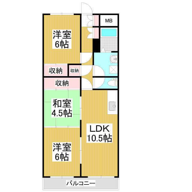 ドリームハウスA(3LDK/3階)の間取り写真