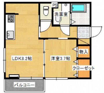 ソフィアコート神田(1LDK/1階)の間取り写真